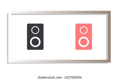 loudspeaker Vector icon . Lorem Ipsum Illustration design