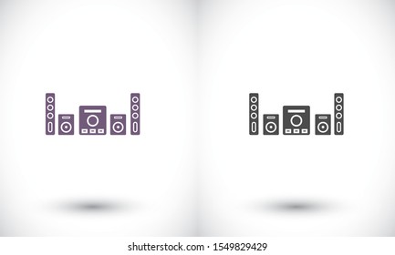 Loudspeaker vector icon , lorem ipsum Flat design
