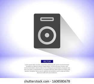 Loudspeaker vector icon , lorem ipsum Flat design