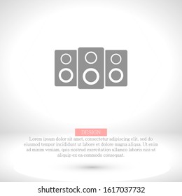 loudspeaker Vector icon . Lorem Ipsum Illustration design
