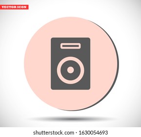 Loudspeaker vector icon , lorem ipsum Flat design