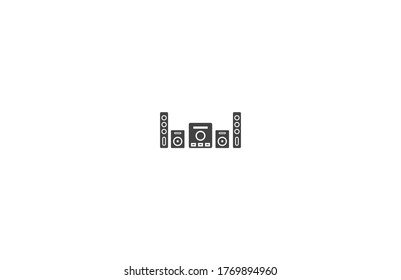 Loudspeaker vector icon , lorem ipsum Flat design