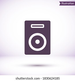 Icono vector altavoz, lorem ipsum Diseño plano