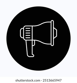 Loudspeaker Vector Icon, Megaphone Vector Icon,