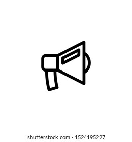 Loudspeaker vector icon, Megaphone promotion sign