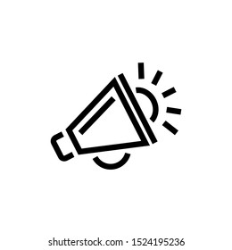 Loudspeaker vector icon, Megaphone promotion sign