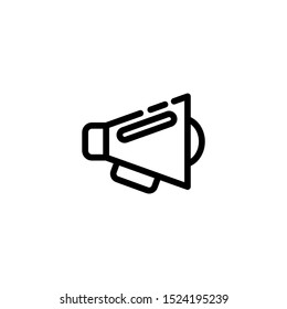 Loudspeaker vector icon, Megaphone promotion sign