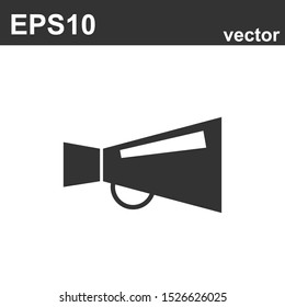 Loudspeaker vector icon. Megaphone promotion sign. Grpahic design element