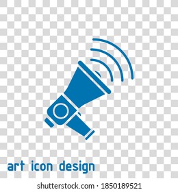 icono de vector de altavoz en un fondo abstracto