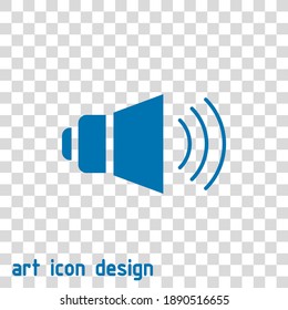icono de vector de altavoz en un fondo abstracto