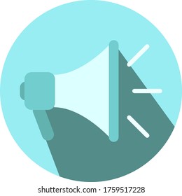 Lautsprecher, Vektorsymbol. Lautsprechergrafik. Megaphone Kunst. Minimalismus. Vektorgrafik. Sie können es für Ihren Instagram verwenden 