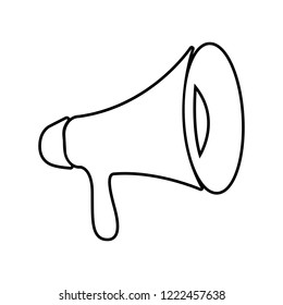Loudspeaker - vector icon without  fill