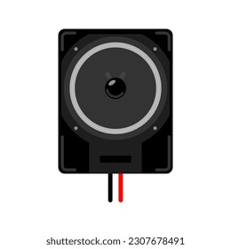 Loudspeaker vector illustration - Graphic designers creating visuals related to sound systems, audio technology, or music-related projects