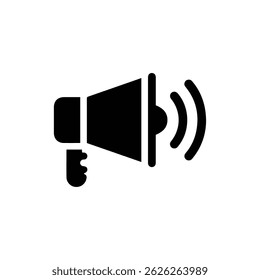 Altavoz con el icono del efecto de la vibración