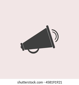 Loudspeaker web icon. Isolated illustration