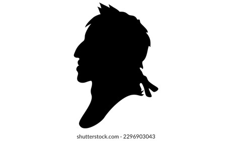 Louis XIII silhouette, high quality vector