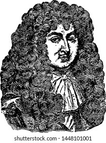 Louis XIV, vintage engraved illustration