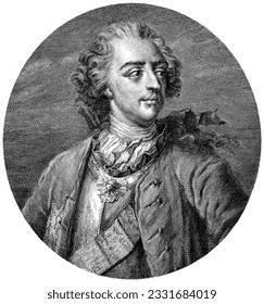 Louis XV (15. Februar 1710 - 10. Mai 1774), bekannt als Louis der Geliebte