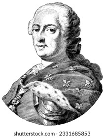 Louis XV, König von Frankreich von 1715 bis 1774