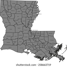 Louisiana map