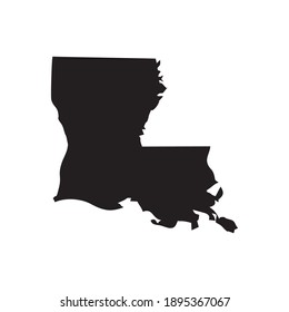 Louisiana Map Icon , Country In The United States Vector