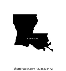 Louisiana map icon. Louisiana icon vector