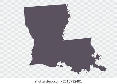 LOUISIANA Mapa Smoke Color on White Background qualidade arquivos Png