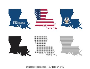 Mapa de Luisiana. Mapas del estado de Luisiana en varios tipos