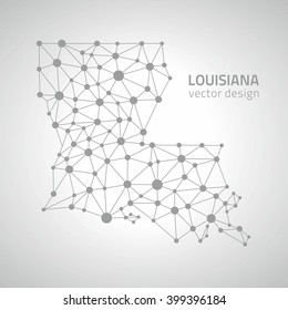 Louisiana polygonal silver map