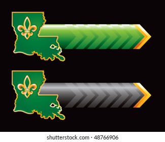 louisiana state green and black arrows