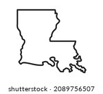 Louisiana state icon. Pictogram for web page, mobile app, promo. Editable stroke.