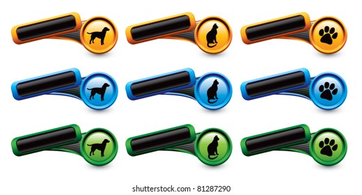 Louisiana state icons in purple, black, and green on white background