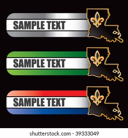 louisiana state shape on specialized banners