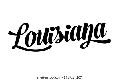 Louisiana text effect vector. Editable college t-shirt design printable text effect vector	