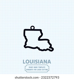 Louisiana in your heart, Indiana on your pendant. Our laser-cut metal template captures the essence of Louisiana's beauty. Unleash your creativity and craft a unique accessory that speaks volumes.