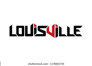 Louisville typography design vector, for t-shirt, poster and other uses