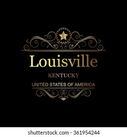 Louisville,Kentucky.Vintage frame.