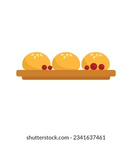 Loukoumades icon. Flat illustration of Loukoumades vector icon for web design isolated