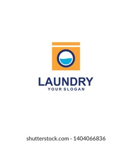 Loundry Logo Template Design Vector