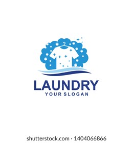 Loundry Logo Template Design Vector