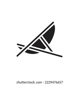 Lounge Chair Filled Icon Vector Illustration