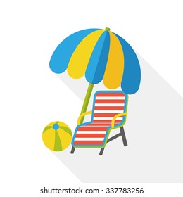lounge chair flat icon