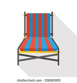 lounge chair flat icon