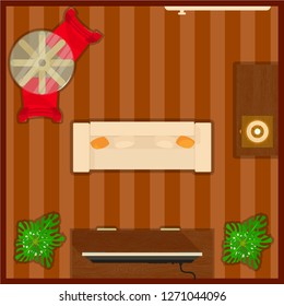 Lounge concept banner. Cartoon banner of lounge vector concept for web, giftcard and postcard