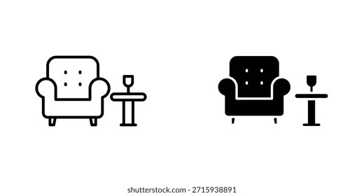 Lounge icon design collection. Vector sign and symbol for UI designs
