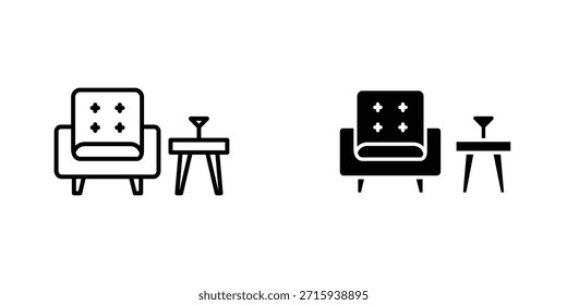 Colección de diseño de icono de salón. Signo y Vector para diseños de interfaz de usuario