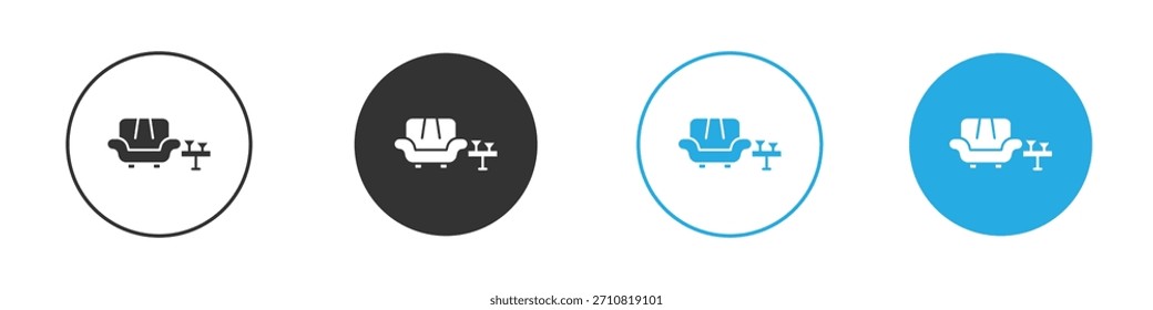 Icono de salón. Plantilla de diseño de iconos gráficos
