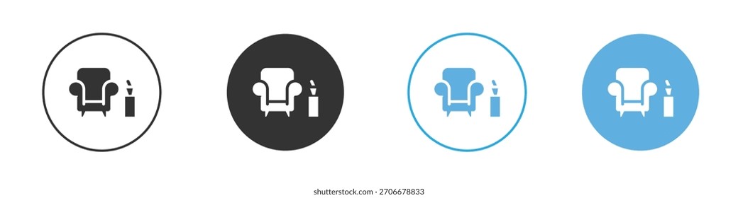 Conjunto de diseño de Plantilla de logotipo de icono de salón