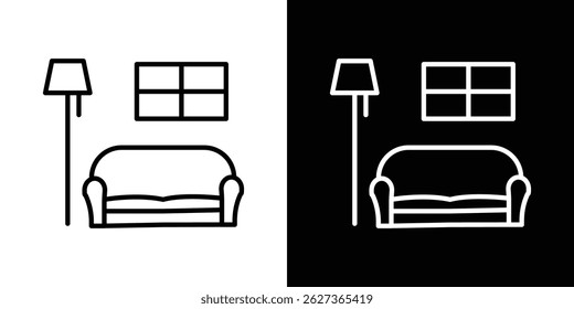 Ícone de salão contorno. estilo linear para aplicativos