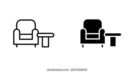 Lounge icon Simple vector illustration for graphic and web design.